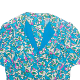 Womens Printed Blouse Blue Floral M