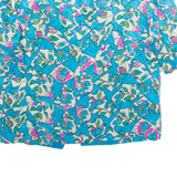 Womens Printed Blouse Blue Floral M