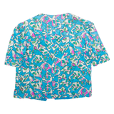 Womens Printed Blouse Blue Floral M