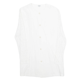 SKYLINE Womens Blouse White Long Sleeve M