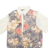 Womens Printed Blouse Yellow Floral M