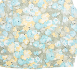DEL MOD Womens Printed Blouse Blue Long Sleeve Floral XL
