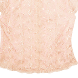 Womens Printed Top Pink Floral M