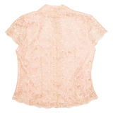 Womens Printed Top Pink Floral M