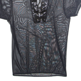 Sheer Womens Top Black M