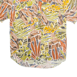 Womens Printed Blouse Brown Crazy Pattern M