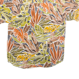 Womens Printed Blouse Brown Crazy Pattern M