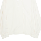 Womens Blouse White Long Sleeve L