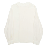 Womens Blouse White Long Sleeve L