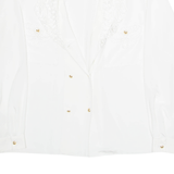 Womens Blouse White Long Sleeve XL