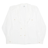 Womens Blouse White Long Sleeve XL