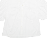 Womens Blouse White V-Neck L