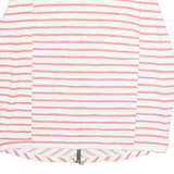 JOULES Womens Printed Top Red Long Sleeve Striped UK 14
