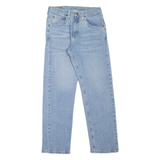 WRANGLER Mens Jeans Blue Regular Straight Stone Wash W28 L30
