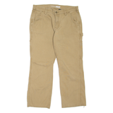 CARHARTT Carpenter Workwear Womens Trousers Beige Loose Straight W32 L25