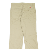 DICKIES Workwear Womens Trousers Beige Relaxed Straight W32 L32