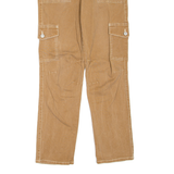 DICKIES Cargo Workwear Womens Trousers Beige Slim Straight W27 L28