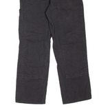 DICKIES Carpenter Workwear Womens Trousers Black Regular Straight W26 L26