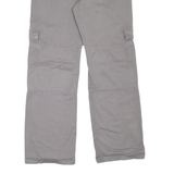 DICKIES Cargo Womens Trousers Grey Relaxed Straight W30 L28