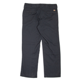 DICKIES Workwear Mens Trousers Black Slim Straight W30 L33