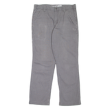 CARHARTT Workwear Mens Trousers Grey Relaxed Straight W34 L29