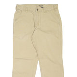 CARHARTT Workwear Mens Trousers Beige Relaxed Straight W34 L30
