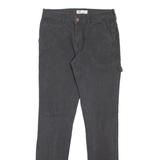 DICKIES Carpenter Workwear Womens Trousers Black Slim Skinny W28 L30