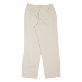 TOMMY HILFIGER Chino Womens Trousers Beige Relaxed Straight W28 L29