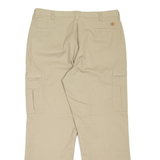 DICKIES Cargo Workwear Mens Trousers Beige Relaxed Straight W38 L32