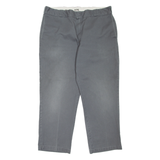 DICKIES 874 Workwear Mens Trousers Grey Regular Straight W38 L28