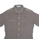 VARENZO Mens Plain Shirt Grey M
