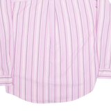 CHAPS Mens Shirt Pink Pinstripe Long Sleeve L