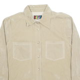 HAPPY MODE Western Womens Plain Shirt Beige Long Sleeve M