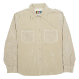 HAPPY MODE Western Womens Plain Shirt Beige Long Sleeve M