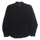 GUESS Slim Fit Mens Plain Shirt Black Long Sleeve M