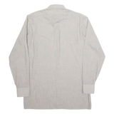 METZGER Mens Plain Shirt Grey Long Sleeve S