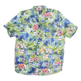LIBRE Mens Shirt Blue Floral M