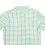 COLUMBIA Mens Shirt Green Check XL