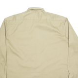 DICKIES Mens Worker Shirt Beige Long Sleeve XL