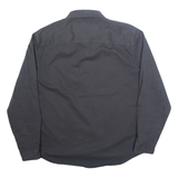 CONVERSE Mens Denim Shirt Grey Long Sleeve M