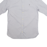 ALL SAINTS Mens Plain Shirt Grey 3/4 Sleeve S