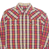 LEE Mens Shirt Red Check Long Sleeve L