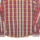 LEE Mens Shirt Red Check Long Sleeve L
