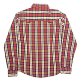 LEE Mens Shirt Red Check Long Sleeve L