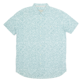 BENCH Mens Shirt Blue Crazy Pattern L