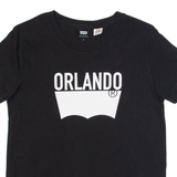LEVI'S Orlando Womens T-Shirt Black USA M