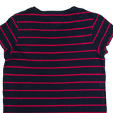 JACK WILLS Striped Womens T-Shirt Blue UK 12