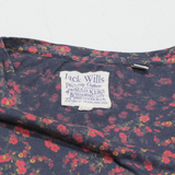 JACK WILLS Floral Womens T-Shirt Black UK 10