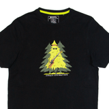 MOUNTAIN WAREHOUSE Spruce Springsteen Mens T-Shirt Black XS