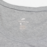 NIKE Just Do It Womens T-Shirt Grey S